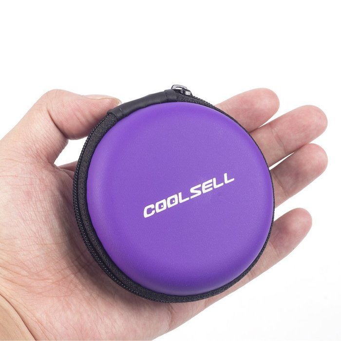 Coolsell [5-Pack] Square Carrying Cases for Cellphone Earphone Headset Earbuds Pouch Storage bags N59