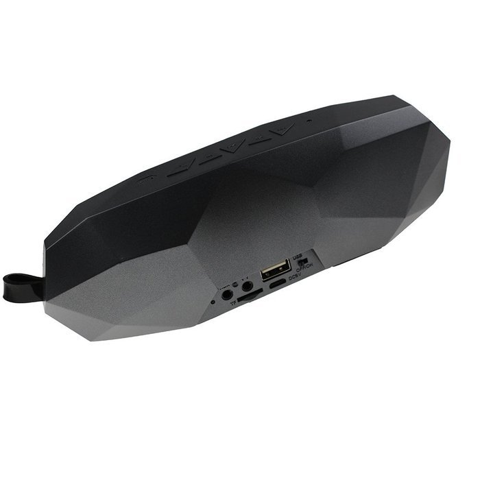 Wireless Speaker 6 W Portable Bluetooth Speaker with Microphone and FM Radio(Black) N4