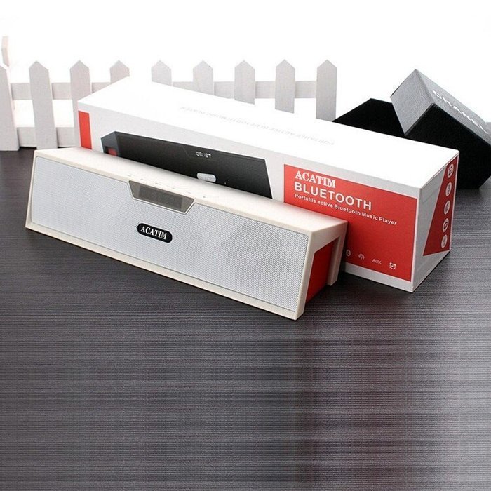 Acatim Portable Bluetooth Stereo Speaker, FM Radio, Support TF Card/Micro SD Card and USB Input, Support MP3,... N7