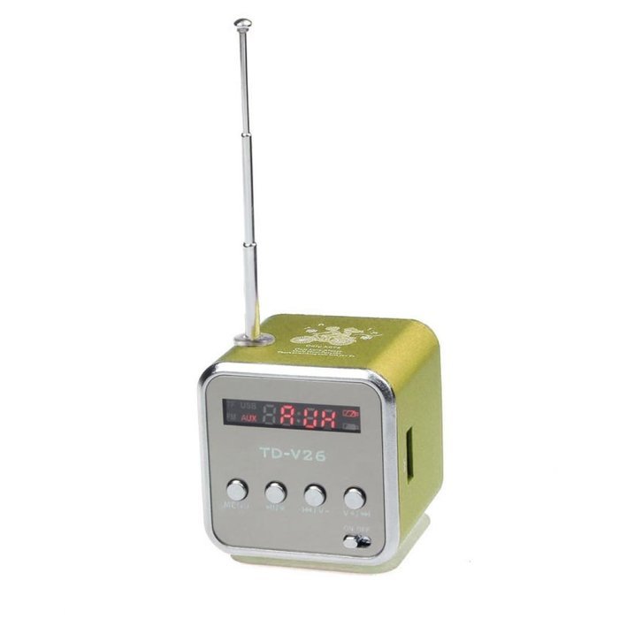 Wireless Speaker, Dreaman HIFI Speaker MP3 Player Amplifier Micro SD TF Card USB Disk Speaker With FM Radio Green N3