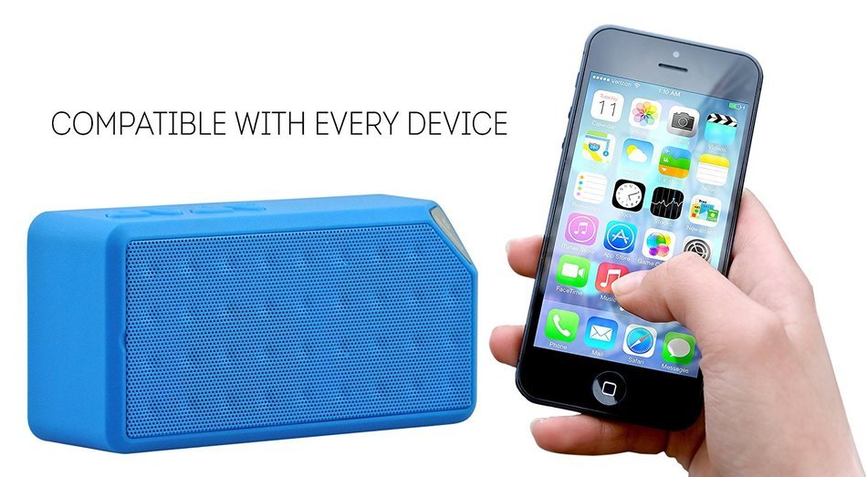 Rebelite Boom Blox Bluetooth Speaker w/ Powerful Sound & Conference Call Built-in Mic for iPhone, Android, & Any... N11