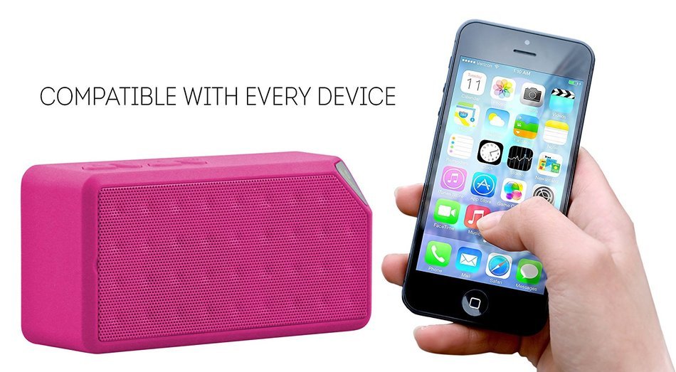 Rebelite Boom Blox Bluetooth Speaker w/ Powerful Sound & Conference Call Built-in Mic for iPhone, Android, & Any... N16