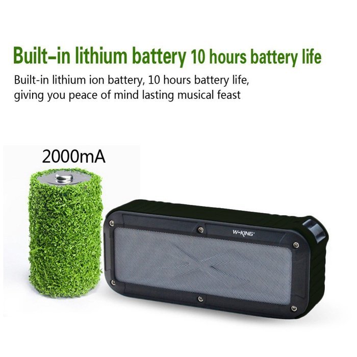 Outdoor Bluetooth Speaker, Portable Fm Radio Waterproof Wireless NFC Bluetooth 4.0 Loud Dual Speakers System Rechargeable... N6