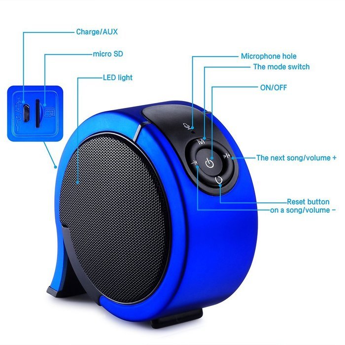 BASSTOP Mini Portable Snail Wireless Bluetooth speaker Rechargeable Battery, Enhanced Bass+ Resonator, and Built-in... N4