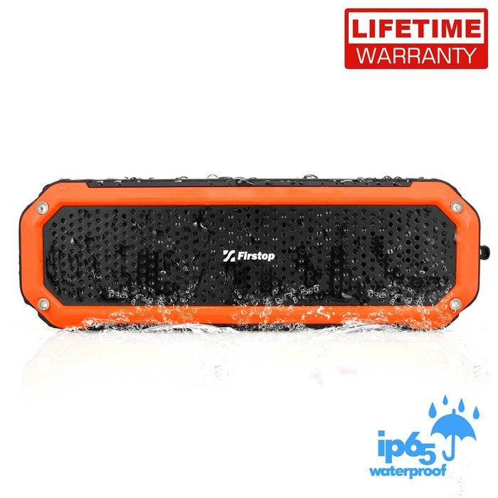 Firstop Waterproof Speakers, Portable Bluetooth V4.1 Speakers, Wireless Bluetooth Speaker with 2&times;5W Drivers, 12...