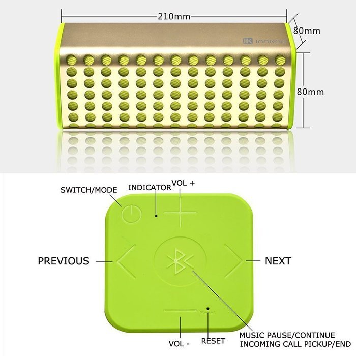 [BEST NEW RELEASE] InnKoo B2 Portable Wireless Bluetooth Speaker, Creative Aluminum Alloy Shell, Powerful Sound... N3