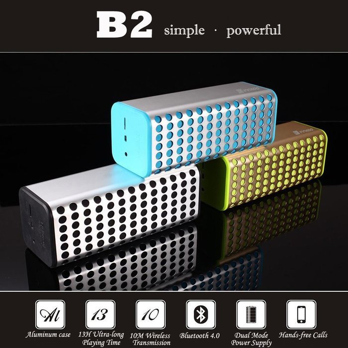 [BEST NEW RELEASE] InnKoo B2 Portable Wireless Bluetooth Speaker, Creative Aluminum Alloy Shell, Powerful Sound... N5