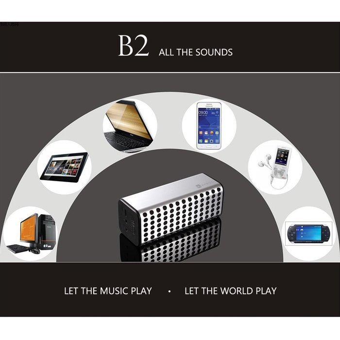 [BEST NEW RELEASE] InnKoo B2 Portable Wireless Bluetooth Speaker, Creative Aluminum Alloy Shell, Powerful Sound... N6