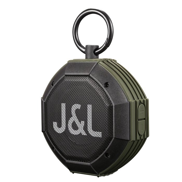 J&L-12A Portable Wireless Bluetooth Outdoor speaker with IPX7 Waterproof Function (Army Green)