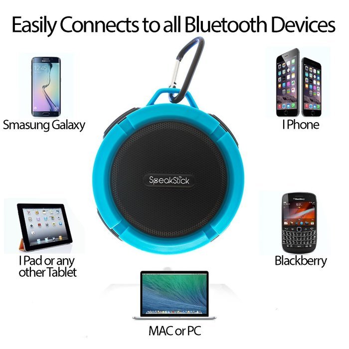 Bluetooth Shower Speaker SpeakStick PRO with, Listen to Music & Receive Phone Calls Anywhere , Powerful 5W Speaker... N5