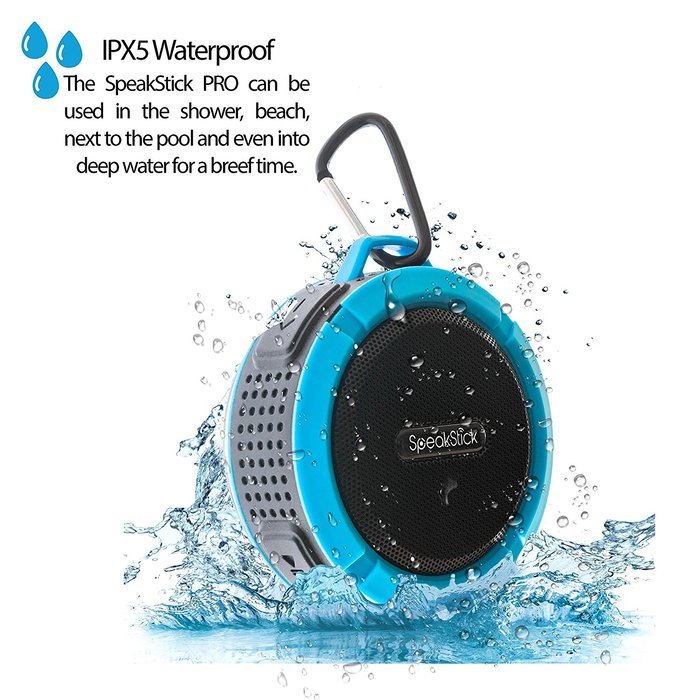 Bluetooth Shower Speaker SpeakStick PRO with, Listen to Music & Receive Phone Calls Anywhere , Powerful 5W Speaker... N7