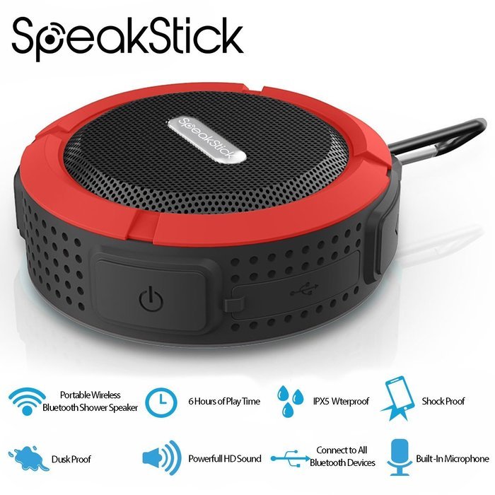 Bluetooth Shower Speaker SpeakStick PRO with, Listen to Music & Receive Phone Calls Anywhere , Powerful 5W Speaker... N11