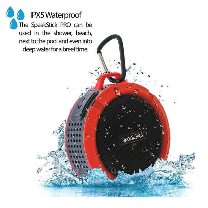 Bluetooth Shower Speaker SpeakStick PRO with, Listen to Music & Receive Phone Calls Anywhere , Powerful 5W Speaker... N15