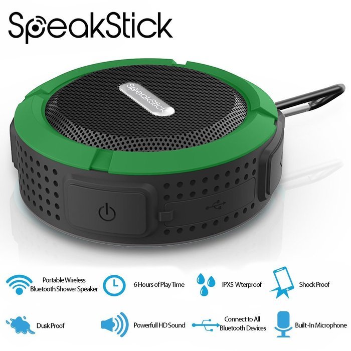 Bluetooth Shower Speaker SpeakStick PRO with, Listen to Music & Receive Phone Calls Anywhere , Powerful 5W Speaker... N19