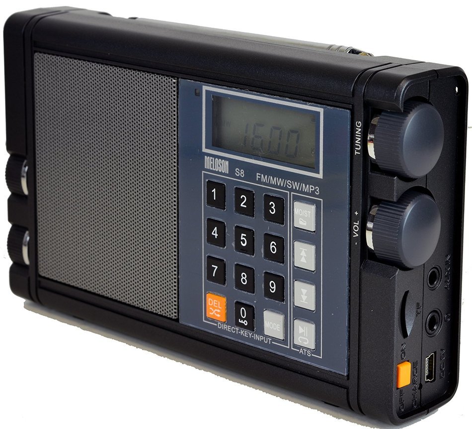 Meloson S8 Rechargeable AM/FM Shortwave DSP (Digital Signal Processing) Radio, MP3 Player & Portable Speaker with... N6