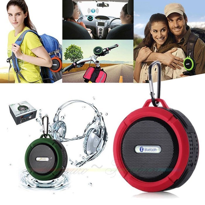 ITB Portable Waterproof Rugged Wireless Bluetooth 3.0 Speaker C6 5 Watt Driver For Outdoor/Shower with Built-in...
