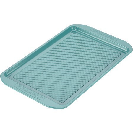 Farberware PureCook Hybrid Ceramic Nonstick Bakeware Baking Sheet and Cookie Pan, 10" x 15" - Aqua