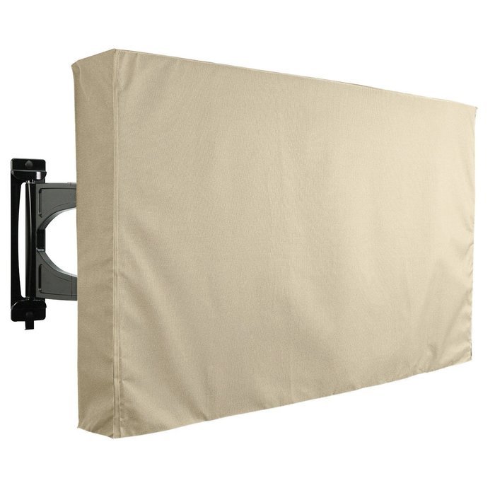 Outdoor TV Cover, Beige Weatherproof Universal Protector for 40'' - 42'' LCD, LED, Plasma Television Sets - Compatible...