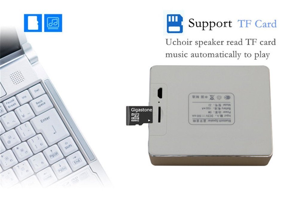Uchoir Mini Portable Bluetooth Wireless Strong Bass Speakers for iPhone Samsung with Bicycle Clip and Suction... N5