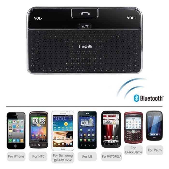 Farmunion Car Kit Clip Hands Free Multipoint Wireless Bluetooth 4.0 Speakerphone Speaker N4