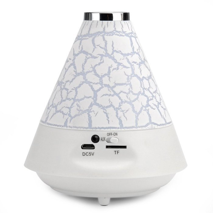 T12 Bluetooth Speaker with Color LED ??? Bluetooth 2.1 +EDR, Handsfree, Micro SD Card Support, FM Radio (White)