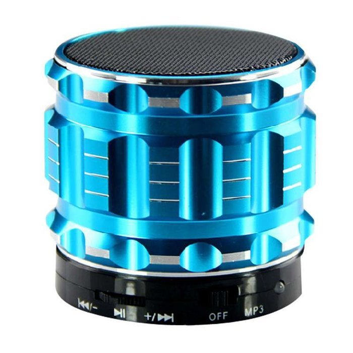 SYDT S-28 Portable Wireless Metal Steel Stereo Speaker with Fm Radio Support TF Micro SD Card for Iphone iPad... N12