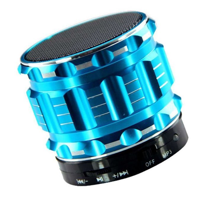 SYDT S-28 Portable Wireless Metal Steel Stereo Speaker with Fm Radio Support TF Micro SD Card for Iphone iPad... N13