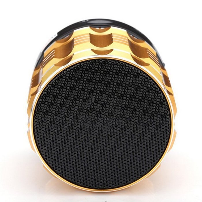 SYDT S-28 Portable Wireless Metal Steel Stereo Speaker with Fm Radio Support TF Micro SD Card for Iphone iPad... N20