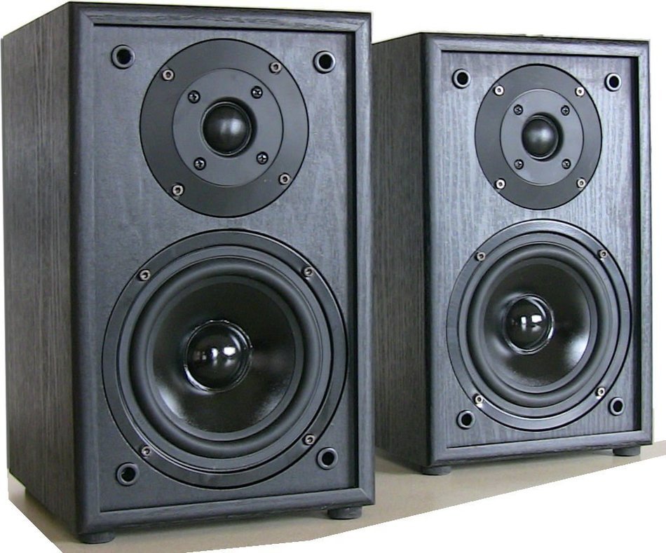 5 x BLACK JMax 300 Watts Total, 2 Way Bookshelf Speakers Stereo Home Theatre N2