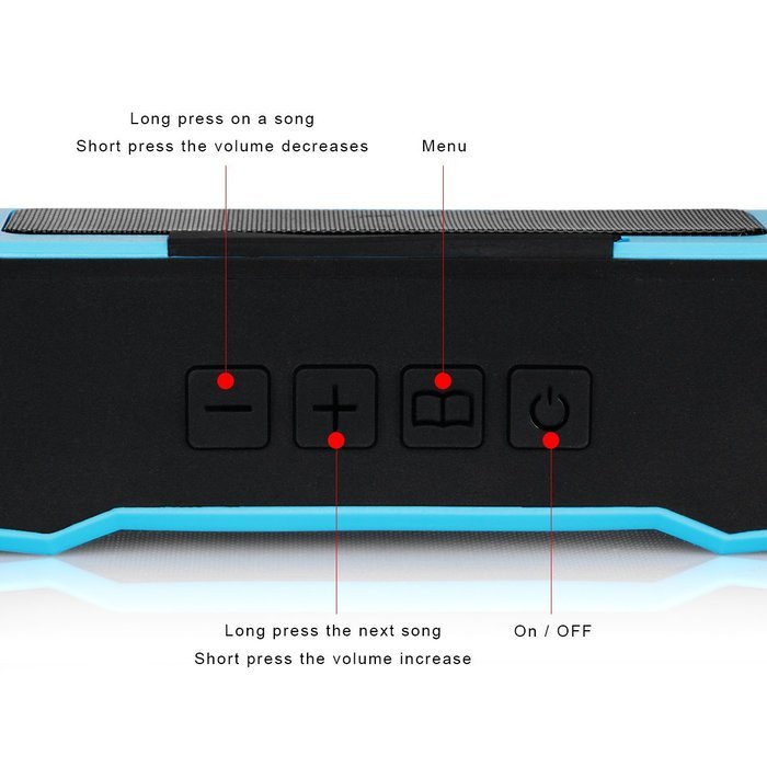 Evesun IPX7 Portable Waterproof Wireless Stereo Bluetooth 4.1 Speakers 10W Output Power 4500mah Rechargeable Battery... N3