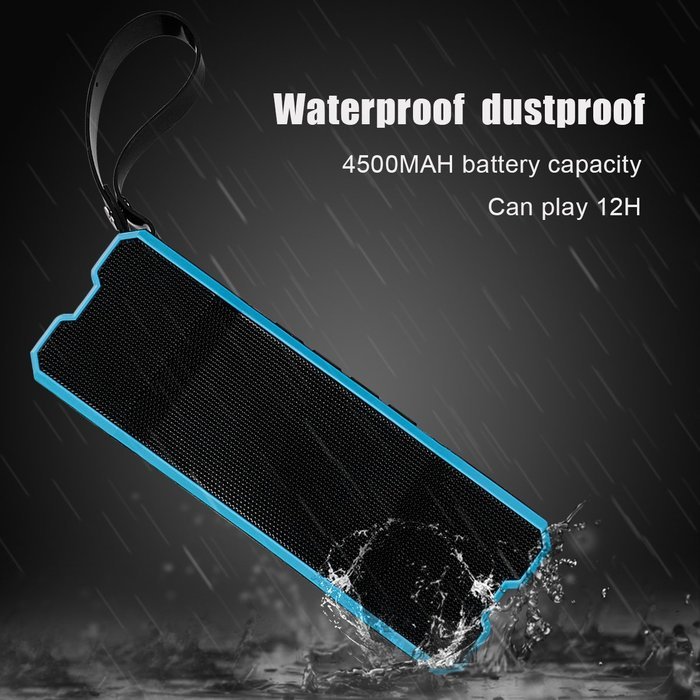 Evesun IPX7 Portable Waterproof Wireless Stereo Bluetooth 4.1 Speakers 10W Output Power 4500mah Rechargeable Battery... N4