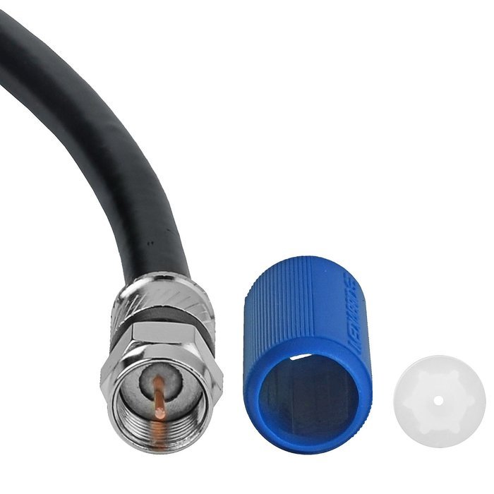 Mediabridge Coaxial Cable (50 Feet) with F-Male Connectors - Ultra Series - Tri-Shielded UL CL2 In-Wall Rated... N10