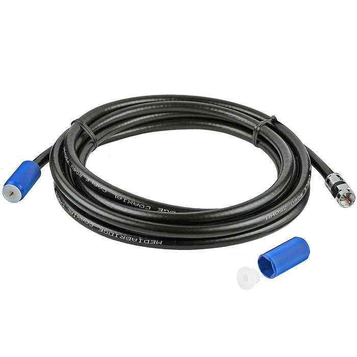 Mediabridge Coaxial Cable (50 Feet) with F-Male Connectors - Ultra Series - Tri-Shielded UL CL2 In-Wall Rated... N13