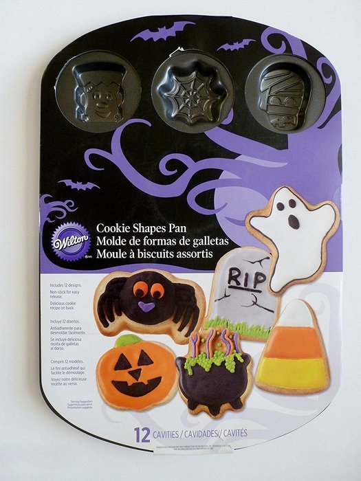 Wilton 12 Design Non-stick Halloween Cookie Shapes Pan