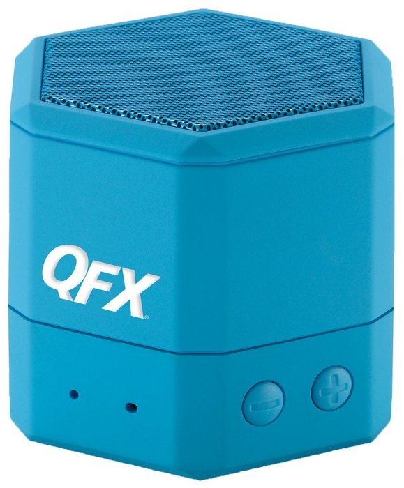 QFX BT-43WA Water Resistant Shockproof and Noise Cancelling Bluetooth Speaker - Blue