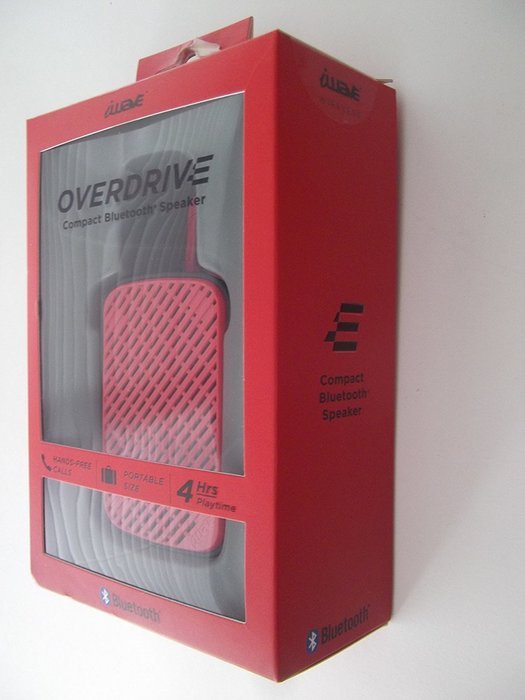 iWave Overdrive Compact Bluetooth Speaker, Hot Pink N2