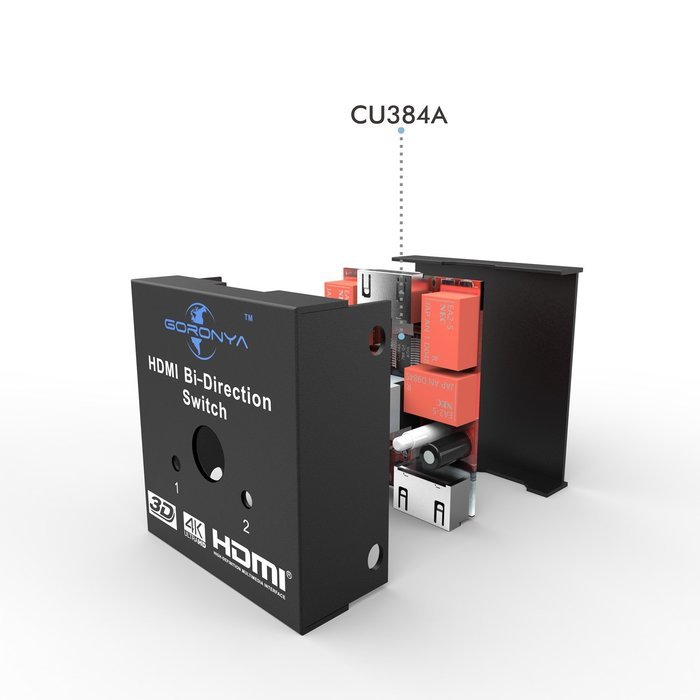 HDMI Bi-Directional Switch, Goronya Ultra HD 4K 2x1 or 1x2 HDMI Splitter with HDCP 2.2 and HDMI 1.4 N6