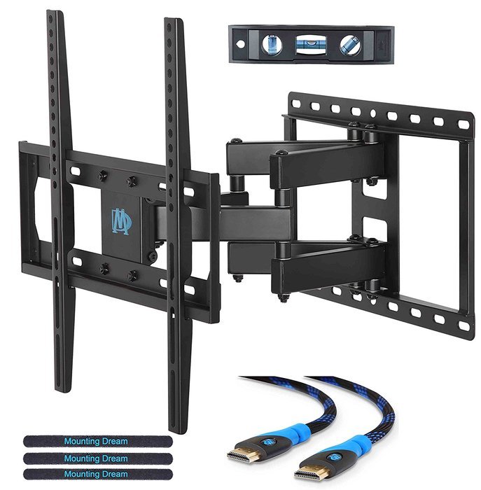 Mounting Dream MD2380 TV Wall Mount Bracket with Full Motion Dual Articulating Arm for most of 26-55 Inches LED...