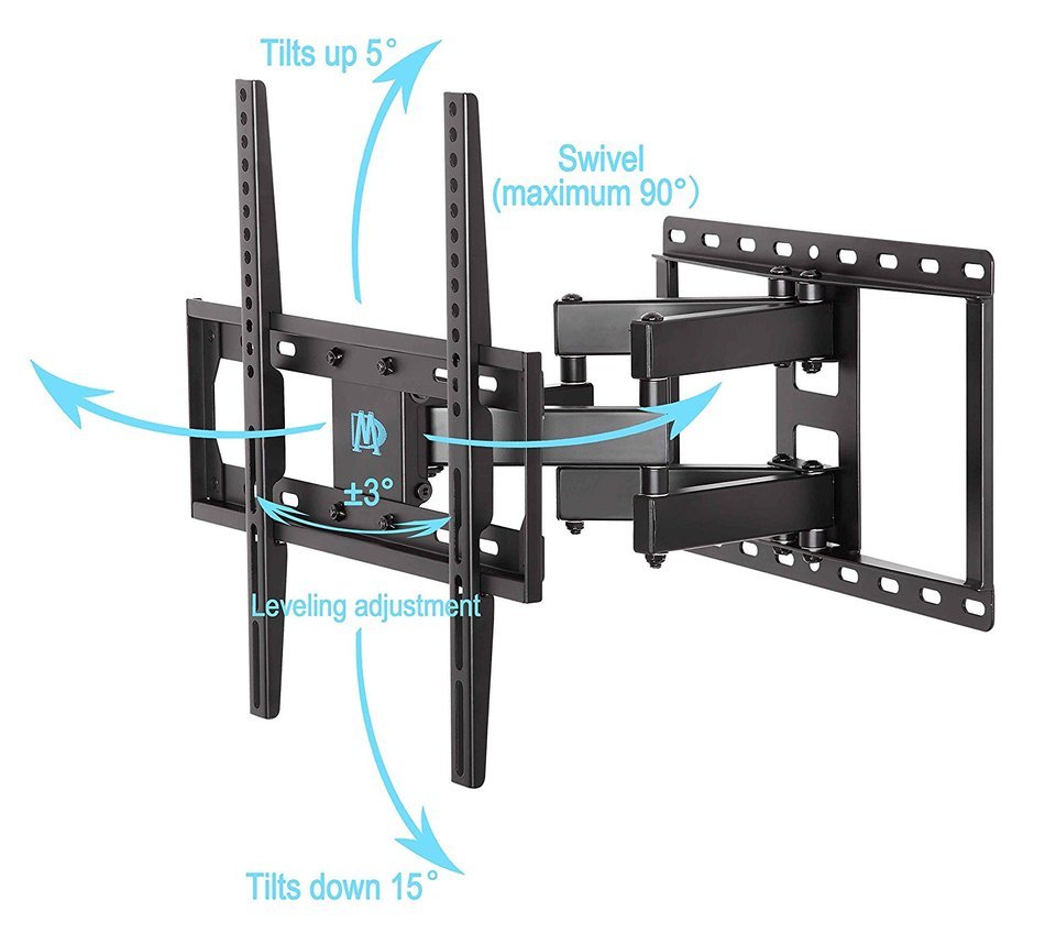 Mounting Dream MD2380 TV Wall Mount Bracket with Full Motion Dual Articulating Arm for most of 26-55 Inches LED... N3