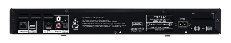 Pioneer Blu-ray player BDP-180-K 4K up-scaling / voice with a quick View With the Audio N2