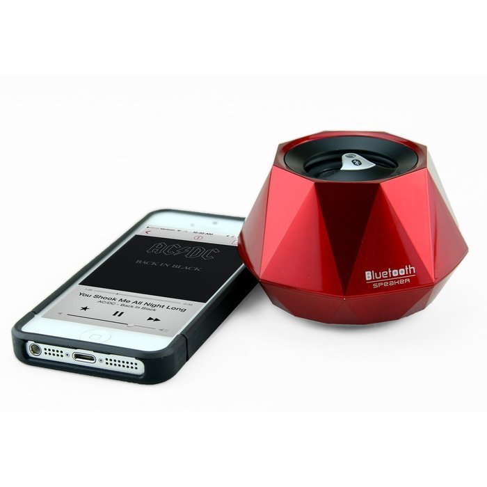 Niceshop&reg; Mini High-end Stereo Diamond Bluetooth Speaker with Built-in Microphone for Hands-Free Phone (Black) N5
