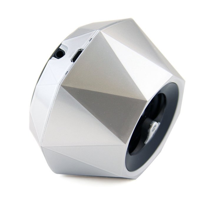 Niceshop&reg; Mini High-end Stereo Diamond Bluetooth Speaker with Built-in Microphone for Hands-Free Phone (Black) N11