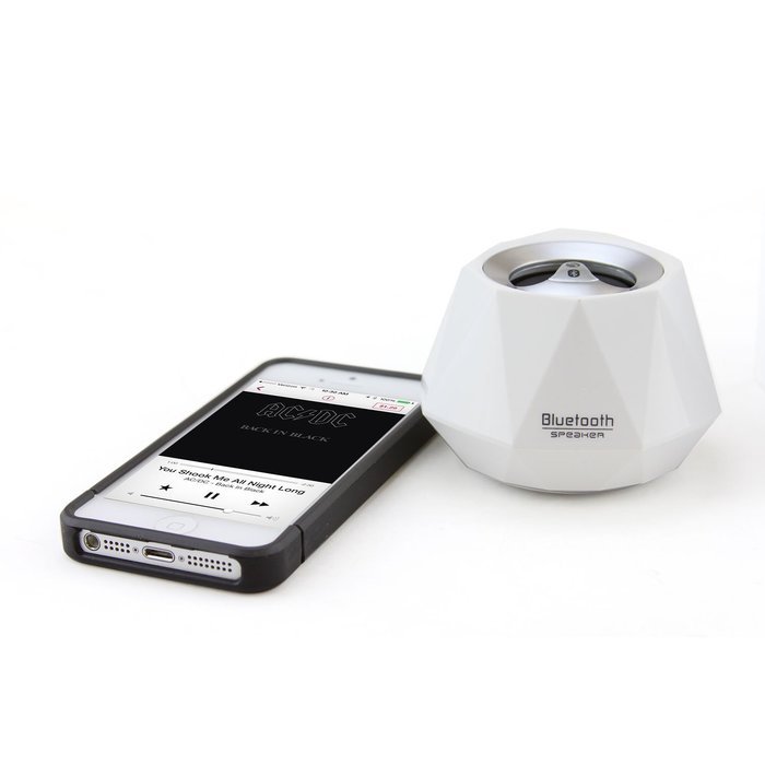 Niceshop&reg; Mini High-end Stereo Diamond Bluetooth Speaker with Built-in Microphone for Hands-Free Phone (Black) N17