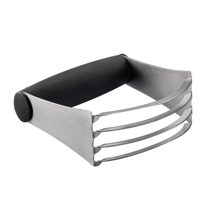 GOLDEN V Pastry Cutter Stainless Steel-100% Food Grade Baking Dough Blender with Blade, Black N2