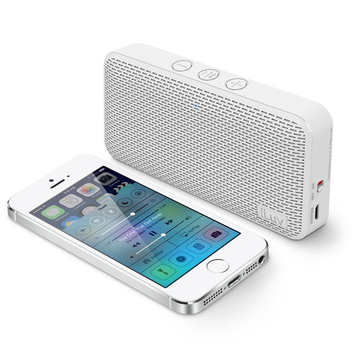 Aud Mini by iLuv (Ultra Slim Pocket-Sized Portable Bluetooth Speaker) for Apple iPhone, Apple iPad, Samsung GALAXY...