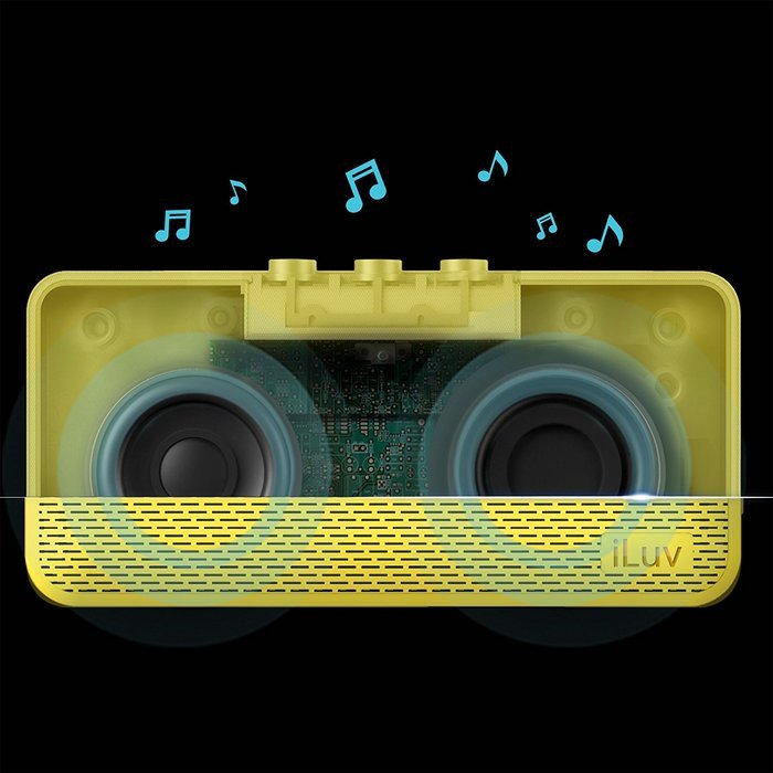 Aud Mini by iLuv (Ultra Slim Pocket-Sized Portable Bluetooth Speaker) for Apple iPhone, Apple iPad, Samsung GALAXY... N14