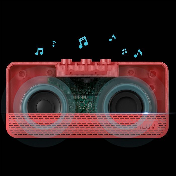 Aud Mini by iLuv (Ultra Slim Pocket-Sized Portable Bluetooth Speaker) for Apple iPhone, Apple iPad, Samsung GALAXY... N36
