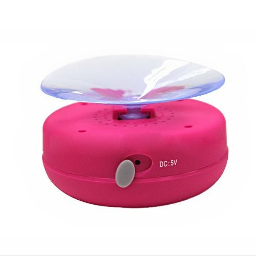Foxnovo&reg; Mini Waterproof Hands-free Bluetooth Speaker with MIC & Suction Cup for iPhone /iPad /Cellphones (Rosy) N3