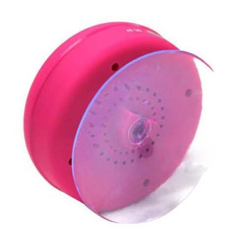 Foxnovo&reg; Mini Waterproof Hands-free Bluetooth Speaker with MIC & Suction Cup for iPhone /iPad /Cellphones (Rosy) N5