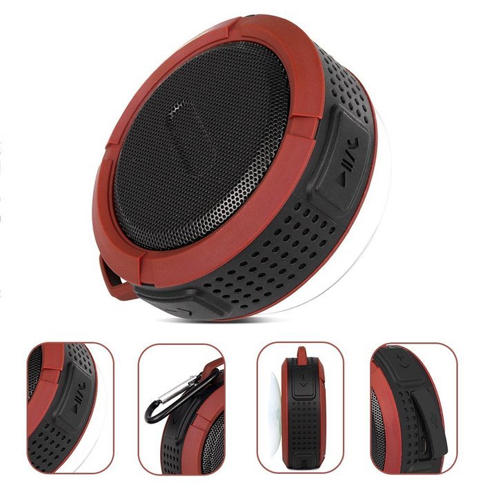BSWHW Portable Bluetooth & Shower Speaker Wireless Outdoor with Bass,Stereo,Super Waterproof Dustproof Shockproof... N14